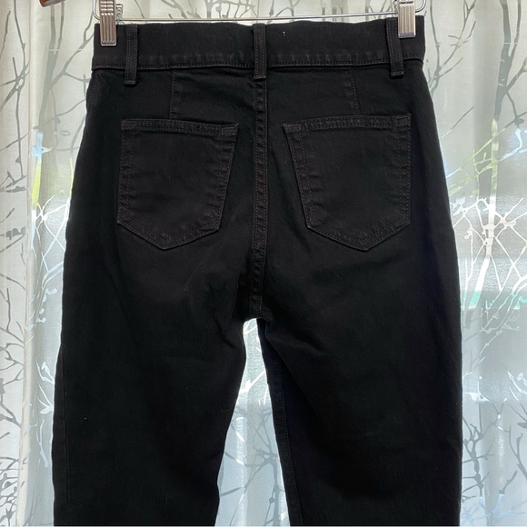 REFORMATION BLACK JADEN HIGH AND SKINNY LACE UP FRONT CLOSURE JEANS - Picture 6 of 12